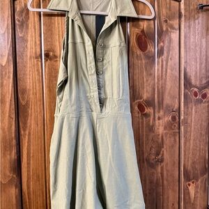 Lulu’s Sleeveless Olive Green Jumpsuit New Women’s Medium